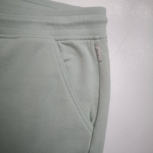 Eddie Bauer Ladies Size Medium Light Green Fleece Lined Loose Fit Shorts - Picture 6 of 9